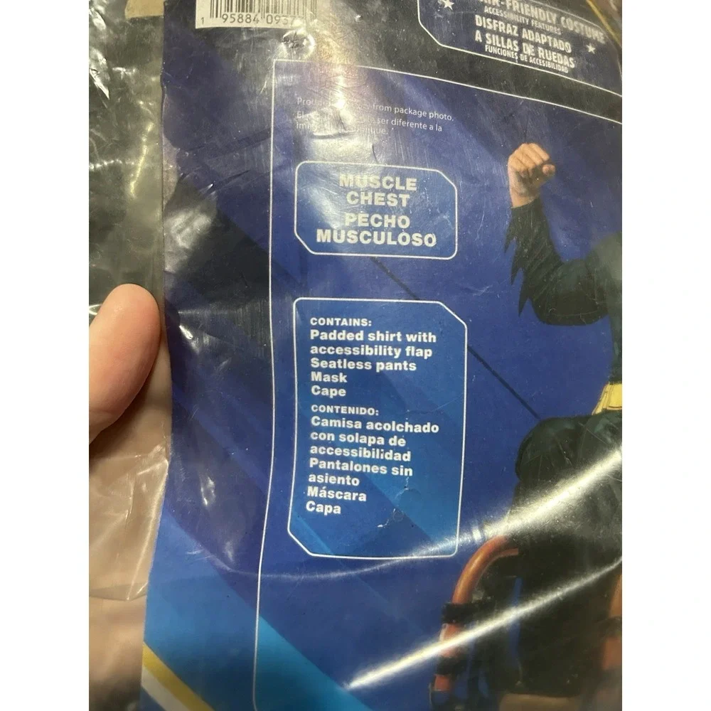 Batman DC Boy Child Wheelchair‎ Friendly Costume SZ M (8) New In Package - Picture 4 of 4